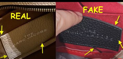 how to spot a fake marc jacobs tote bag